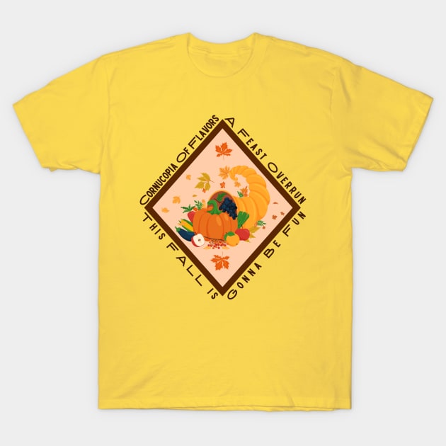 Fall's Feast: Cornucopia Delights T-Shirt by DaShirtXpert